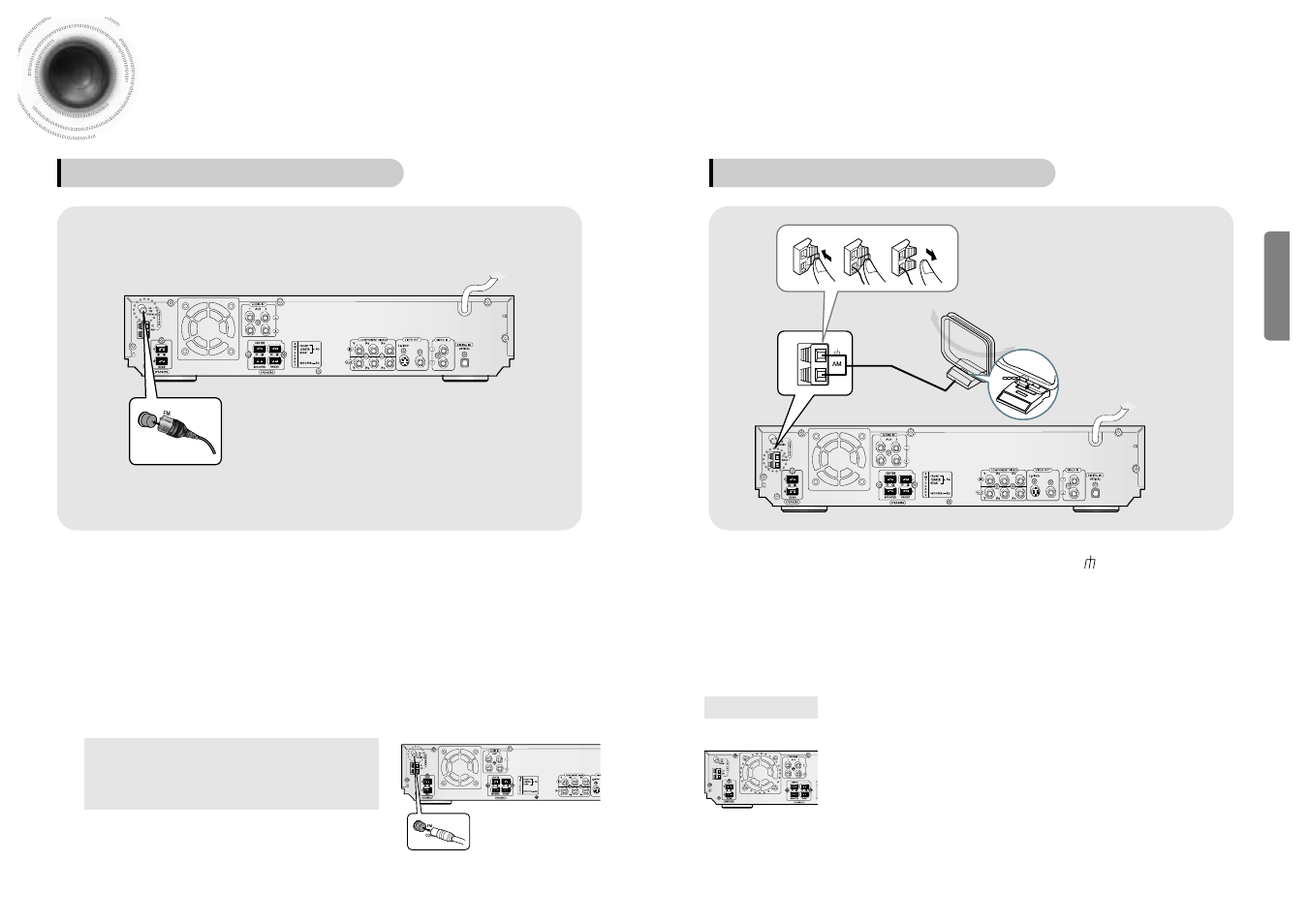 20 connecting the antennas 19 | Samsung HT-SK5 User Manual | Page 11 / 36