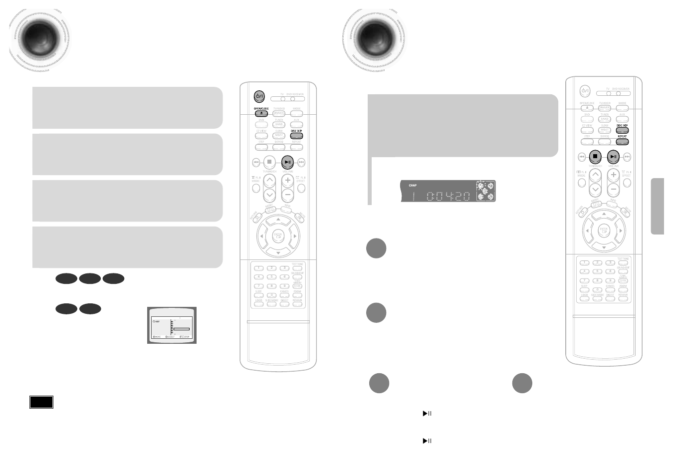 23 disc playback, Selecting a disc in the disc changer | Samsung HT-SK5 User Manual | Page 13 / 36