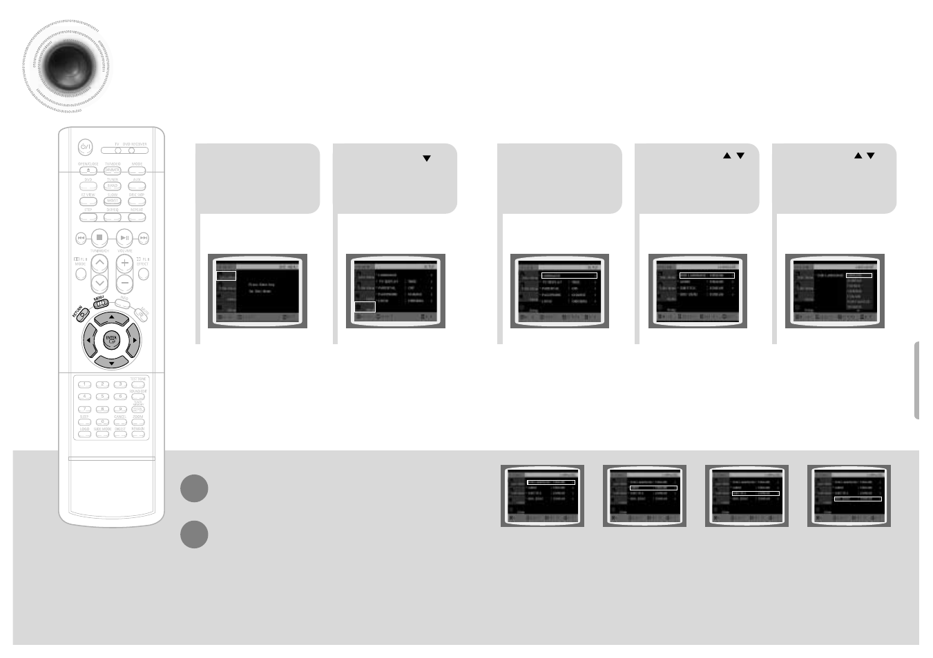 Setting the language | Samsung HT-SK5 User Manual | Page 21 / 36
