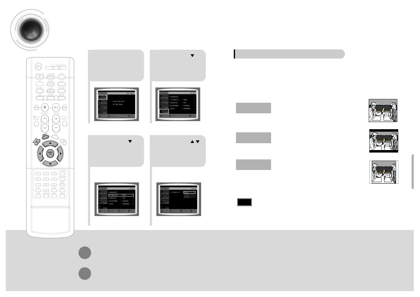 41 42 setting tv screen type | Samsung HT-SK5 User Manual | Page 22 / 36