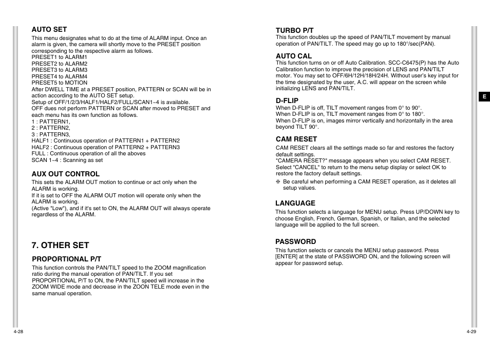 Other set | Samsung SCC-C6475P User Manual | Page 57 / 69