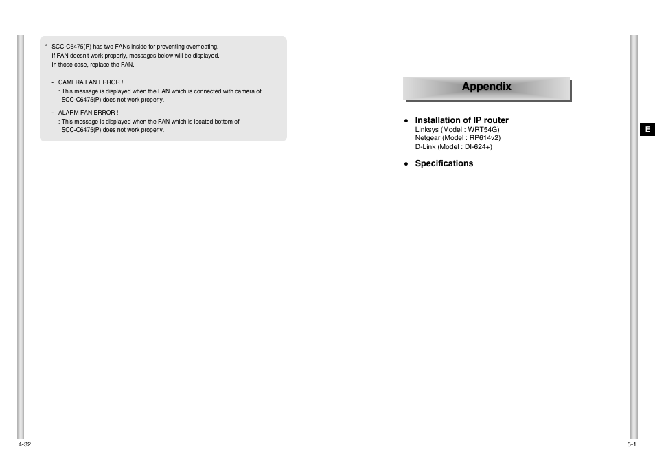 Appendix | Samsung SCC-C6475P User Manual | Page 59 / 69