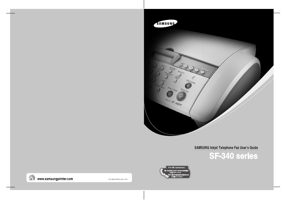 Samsung SF-340 Series User Manual | 81 pages