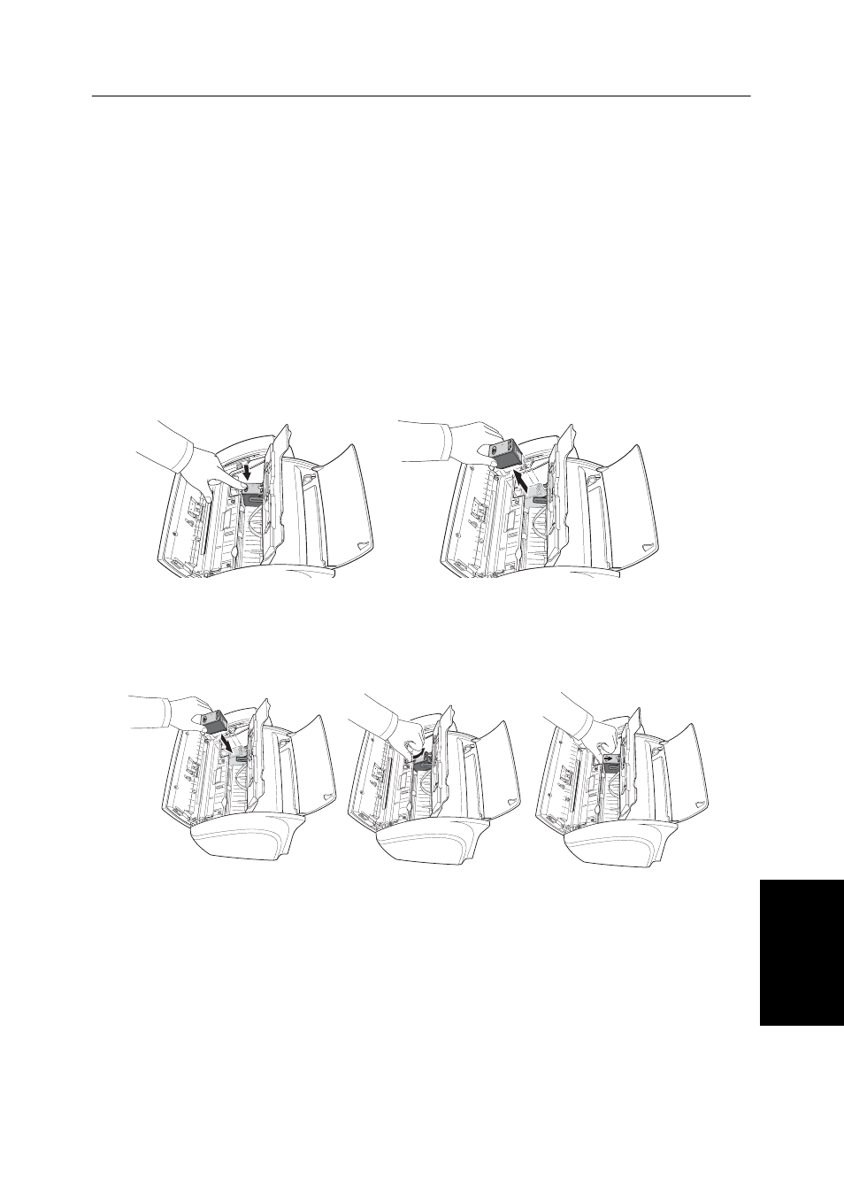 Replacing the print cartridge | Samsung SF-340 Series User Manual | Page 58 / 81