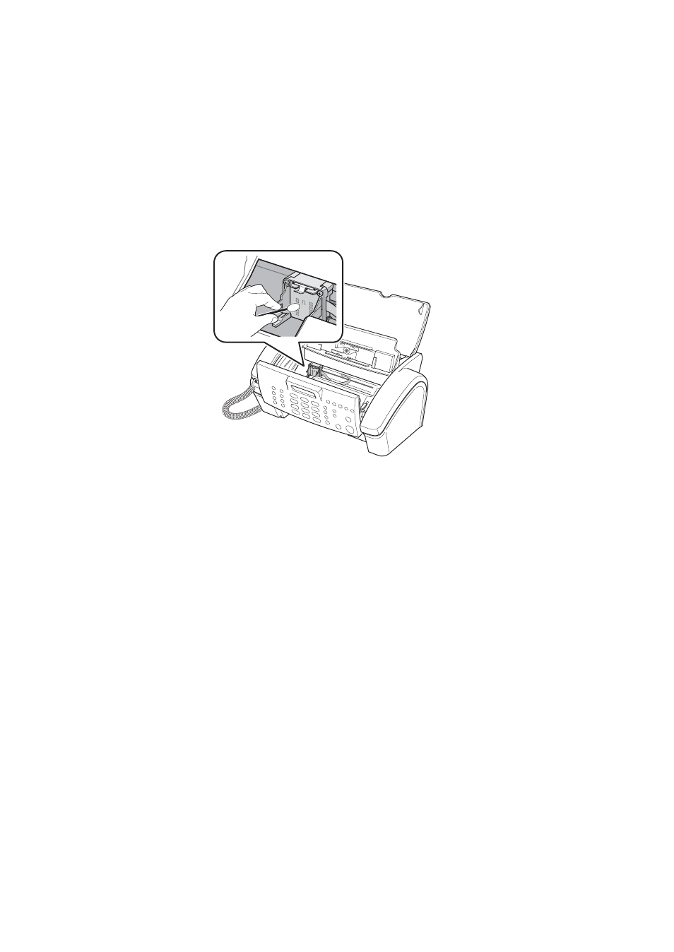 Cleaning the cartridge carrier contacts | Samsung SF-340 Series User Manual | Page 61 / 81