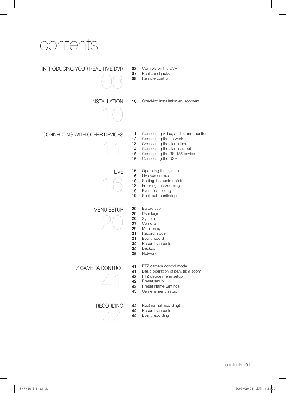 Samsung SHR-6040 User Manual | Page 5 / 96