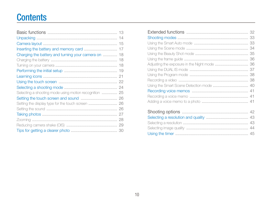 Samsung CL80 User Manual | Page 11 / 135