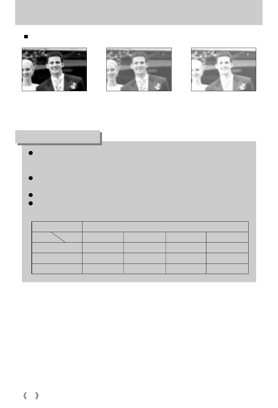 Shooting, Information | Samsung Digimax 250 User Manual | Page 40 / 100