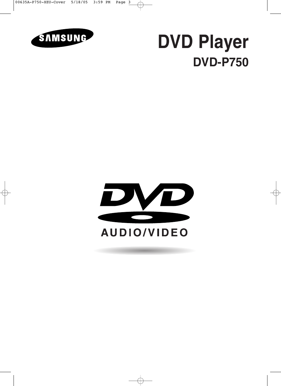 Samsung DVD-P750 User Manual | 76 pages