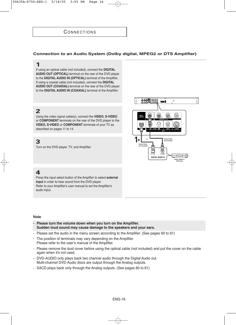 Samsung DVD-P750 User Manual | Page 16 / 76