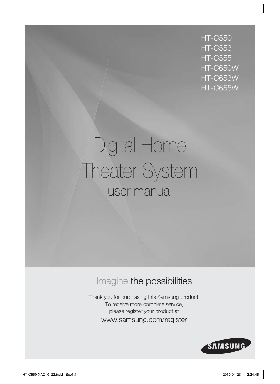 Samsung HT-C550-XAC User Manual | 51 pages