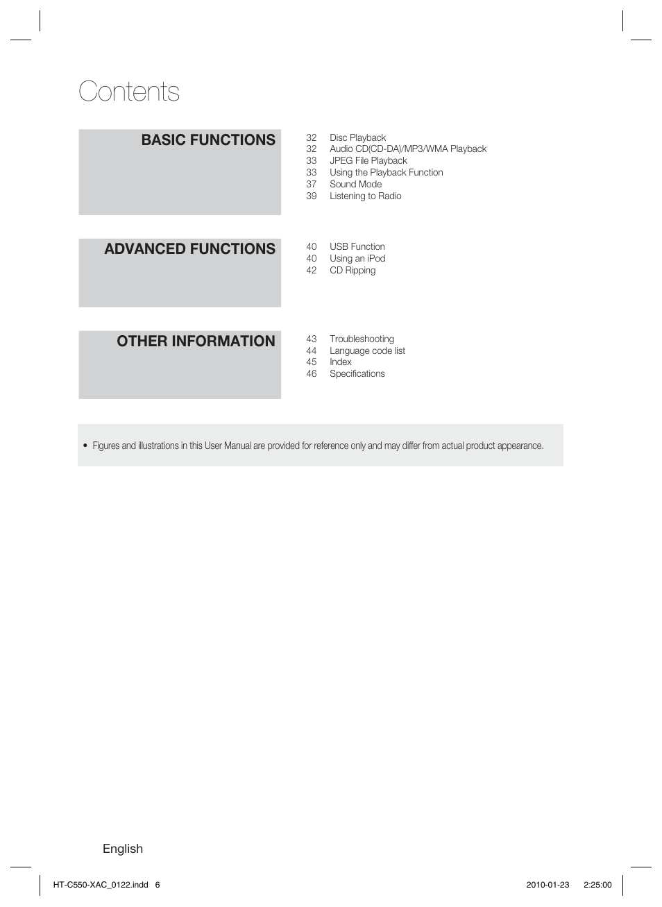 Samsung HT-C550-XAC User Manual | Page 6 / 51