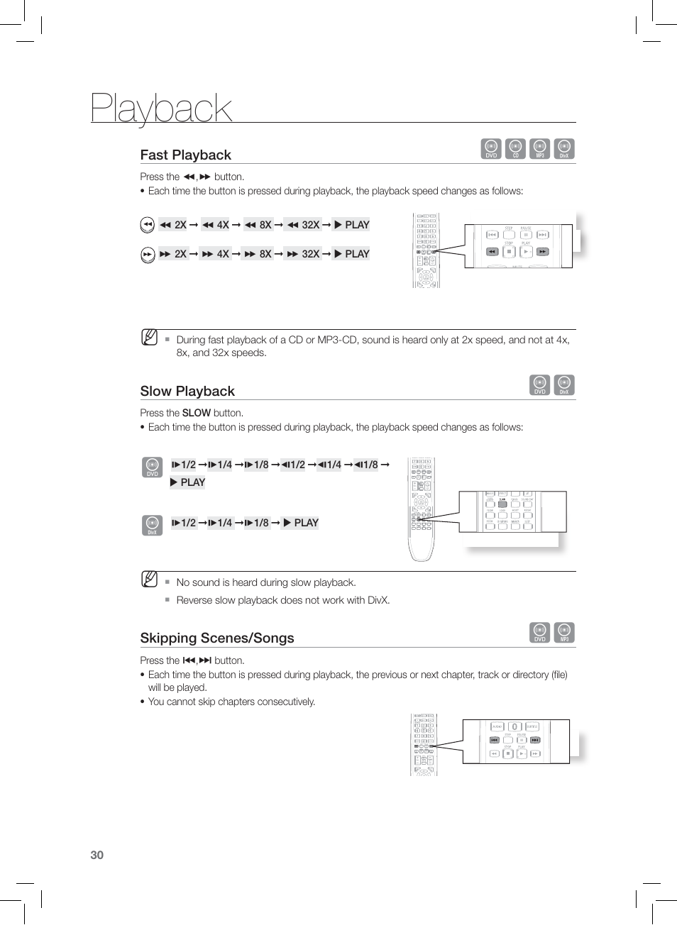 Playback, Dbad | Samsung HT-Z120 User Manual | Page 31 / 61