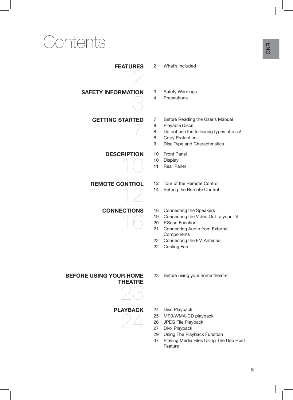 Samsung HT-Z120 User Manual | Page 6 / 61