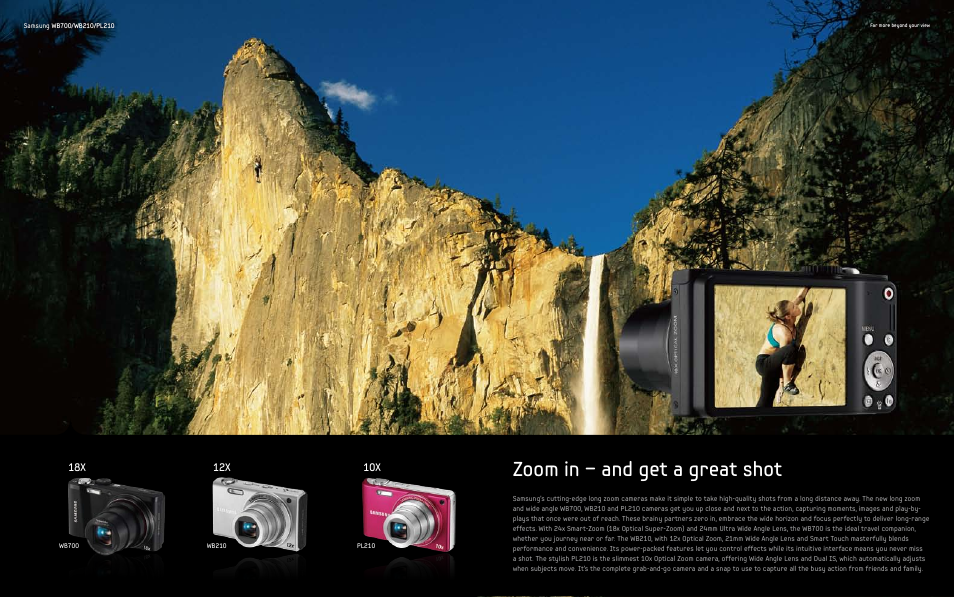 Zoom in – and get a great shot | Samsung WB210 User Manual | Page 2 / 8