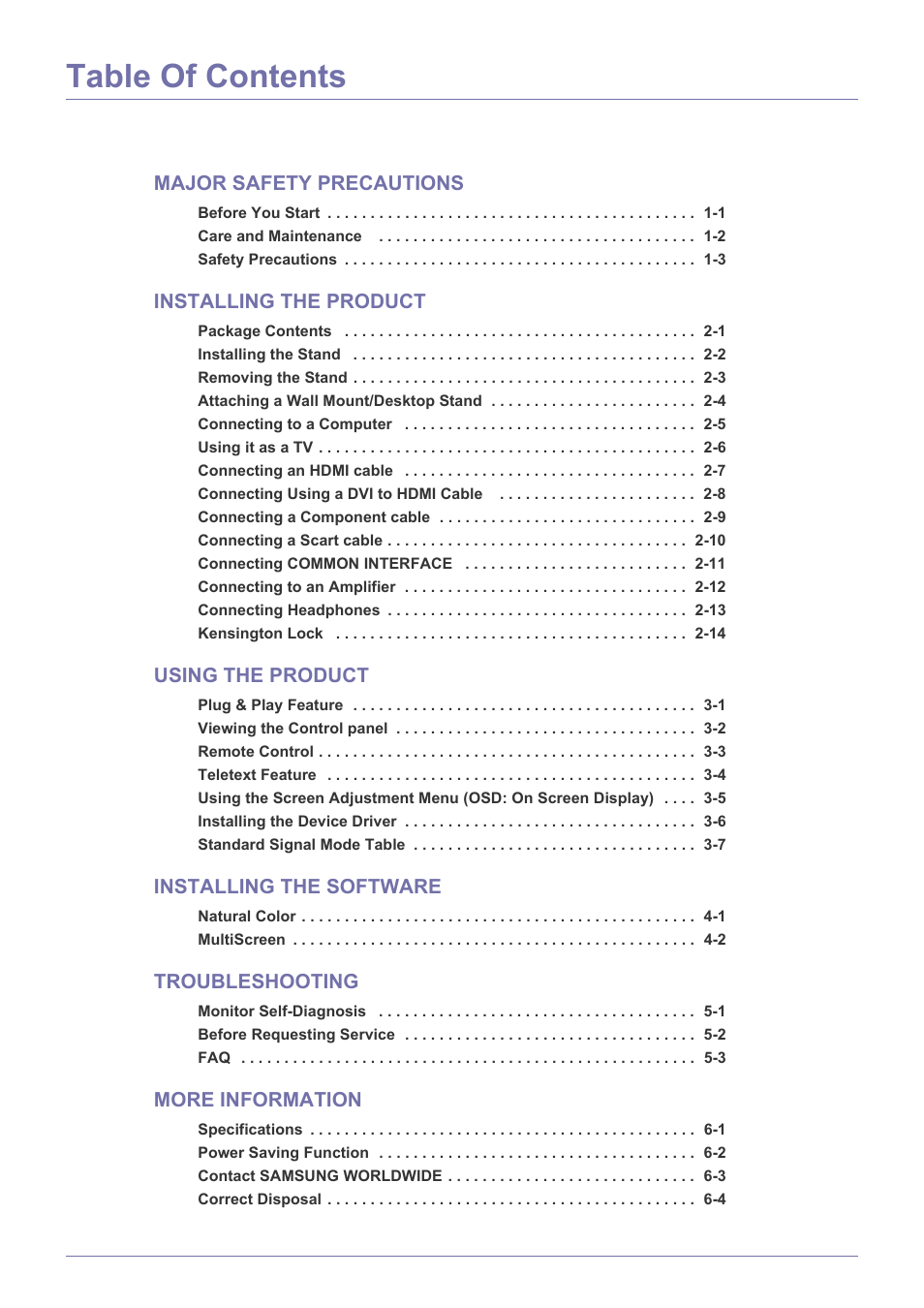 Samsung SyncMaster XL2270HD User Manual | Page 2 / 68