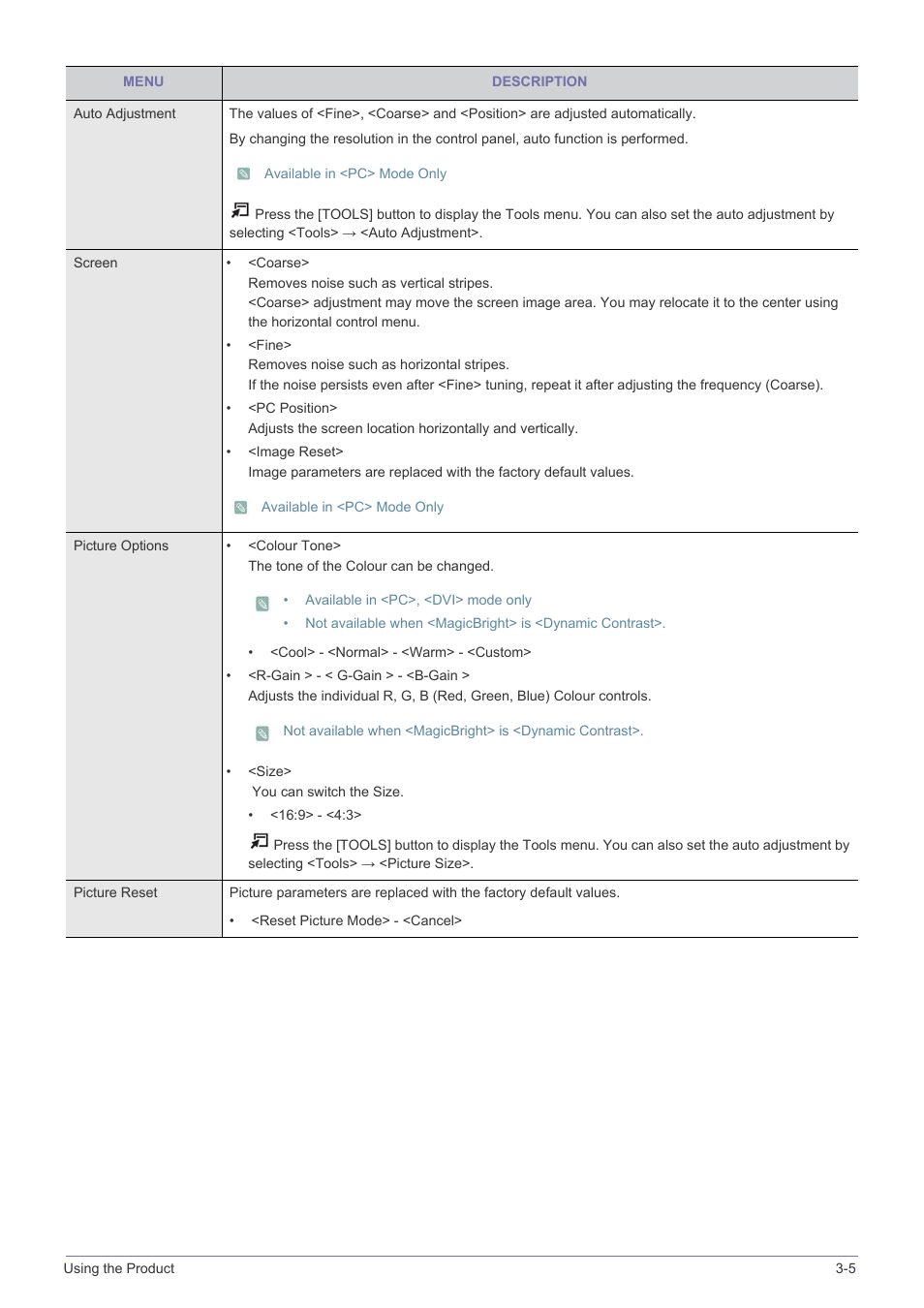 Samsung SyncMaster XL2270HD User Manual | Page 35 / 68