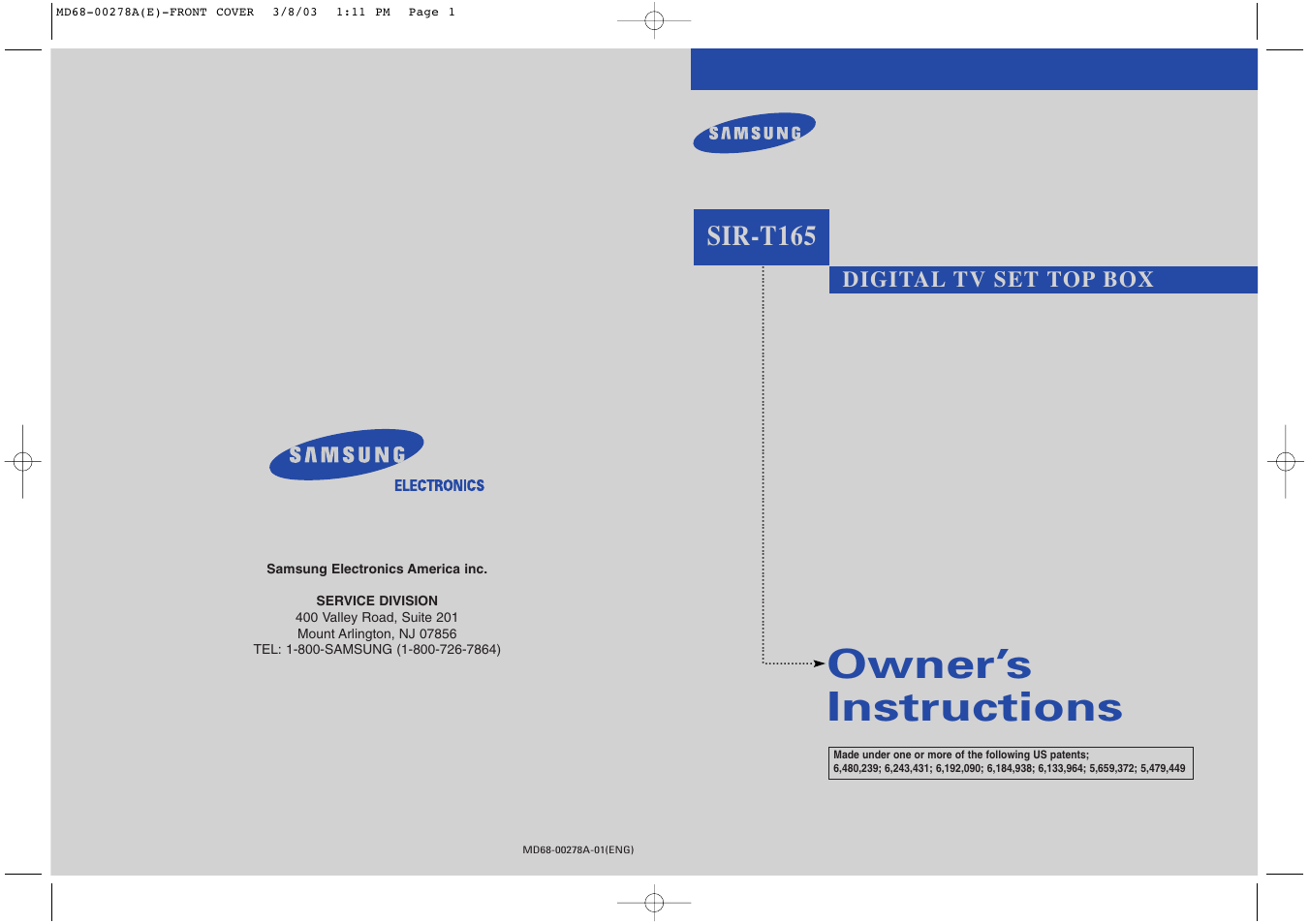 Samsung SIR-T165 User Manual | 63 pages