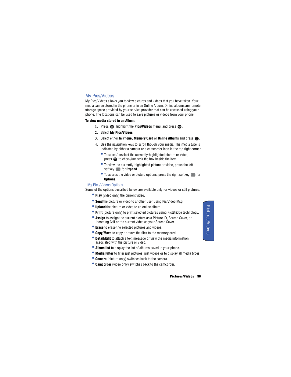 Samsung SH-u740 User Manual | Page 103 / 154