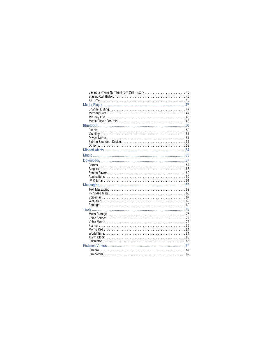 Samsung SH-u740 User Manual | Page 5 / 154