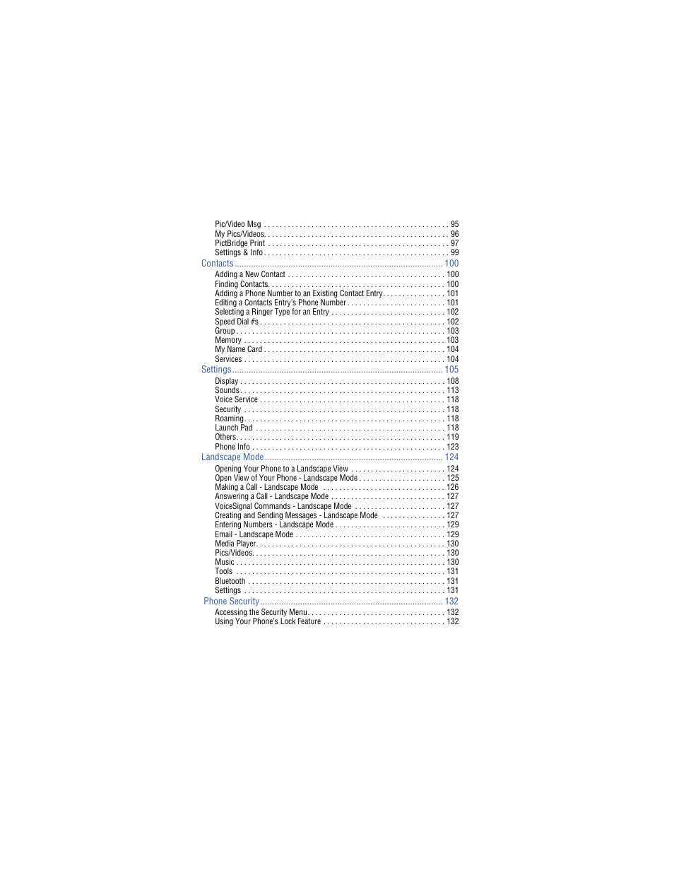Samsung SH-u740 User Manual | Page 6 / 154