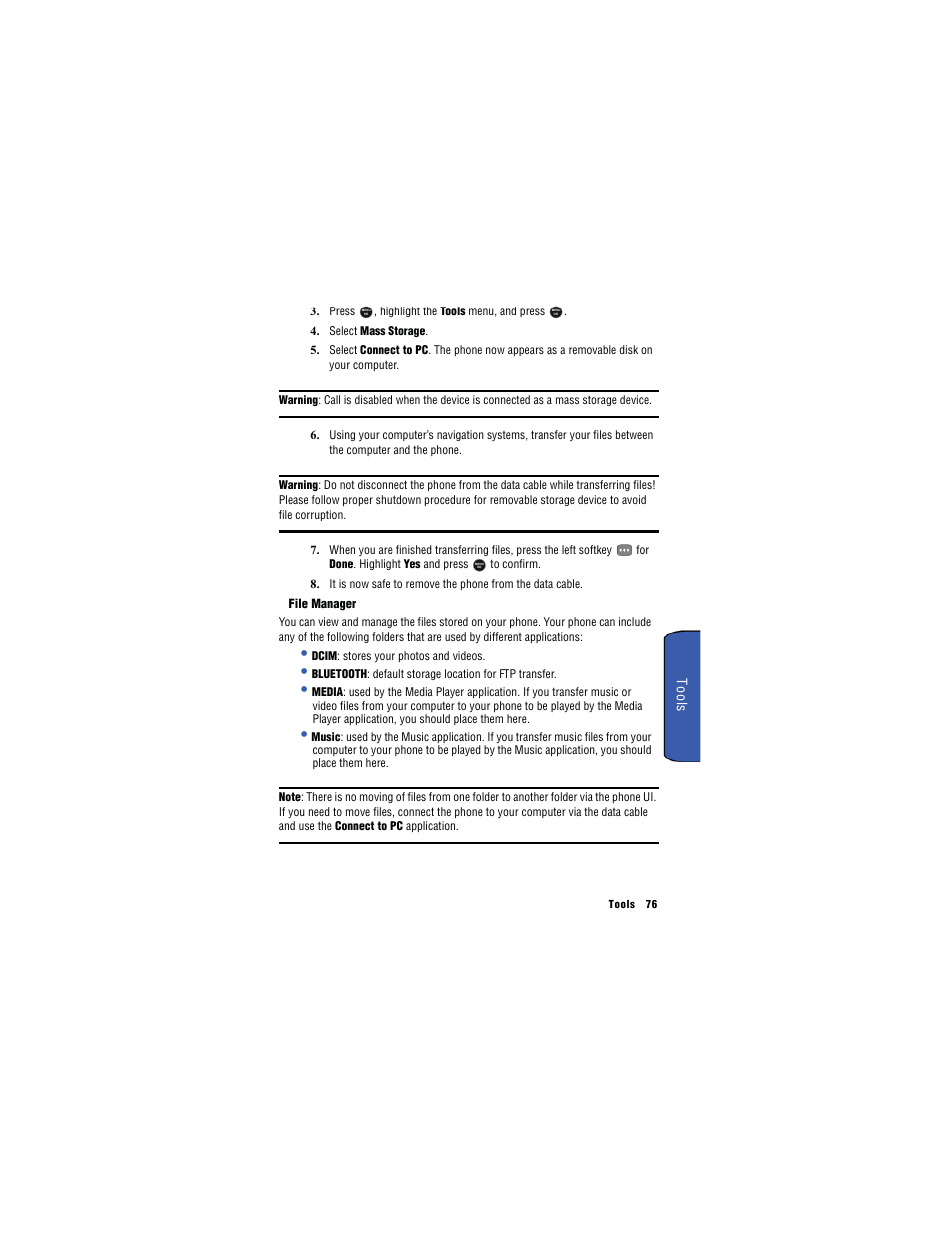 Samsung SH-u740 User Manual | Page 83 / 154