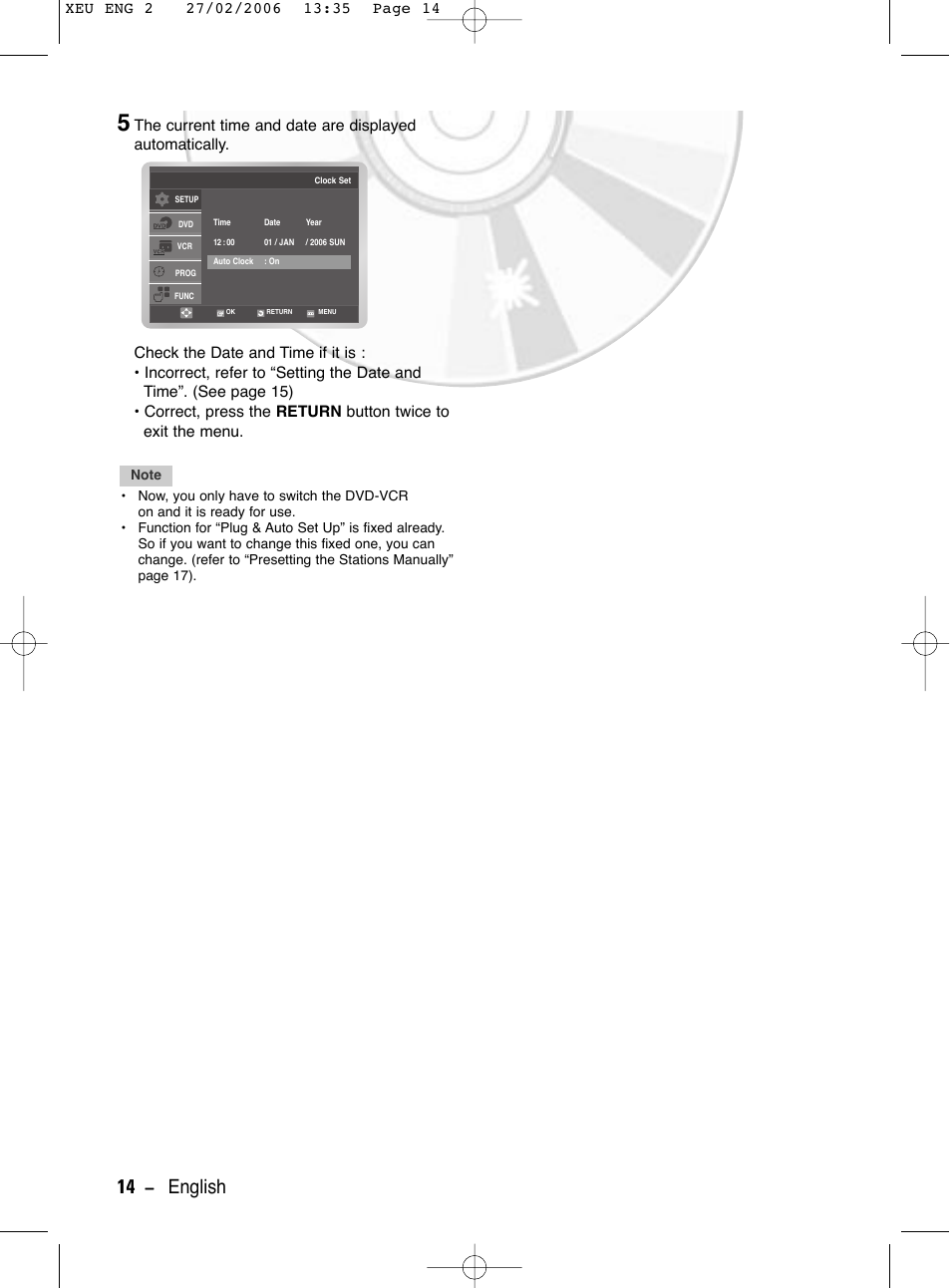 14 - english | Samsung DVD-V5600 User Manual | Page 14 / 56