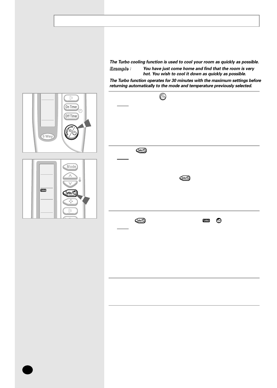 Changing the room temperature quickly | Samsung AS07A5(6)MA User Manual | Page 12 / 26