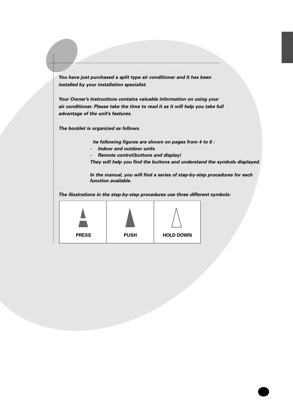 Getting started, Etting started | Samsung AS07A5(6)MA User Manual | Page 7 / 26