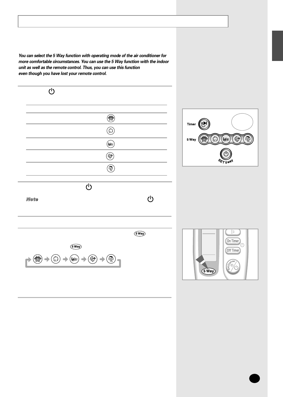 5 way function | Samsung AS07A5(6)MA User Manual | Page 9 / 26