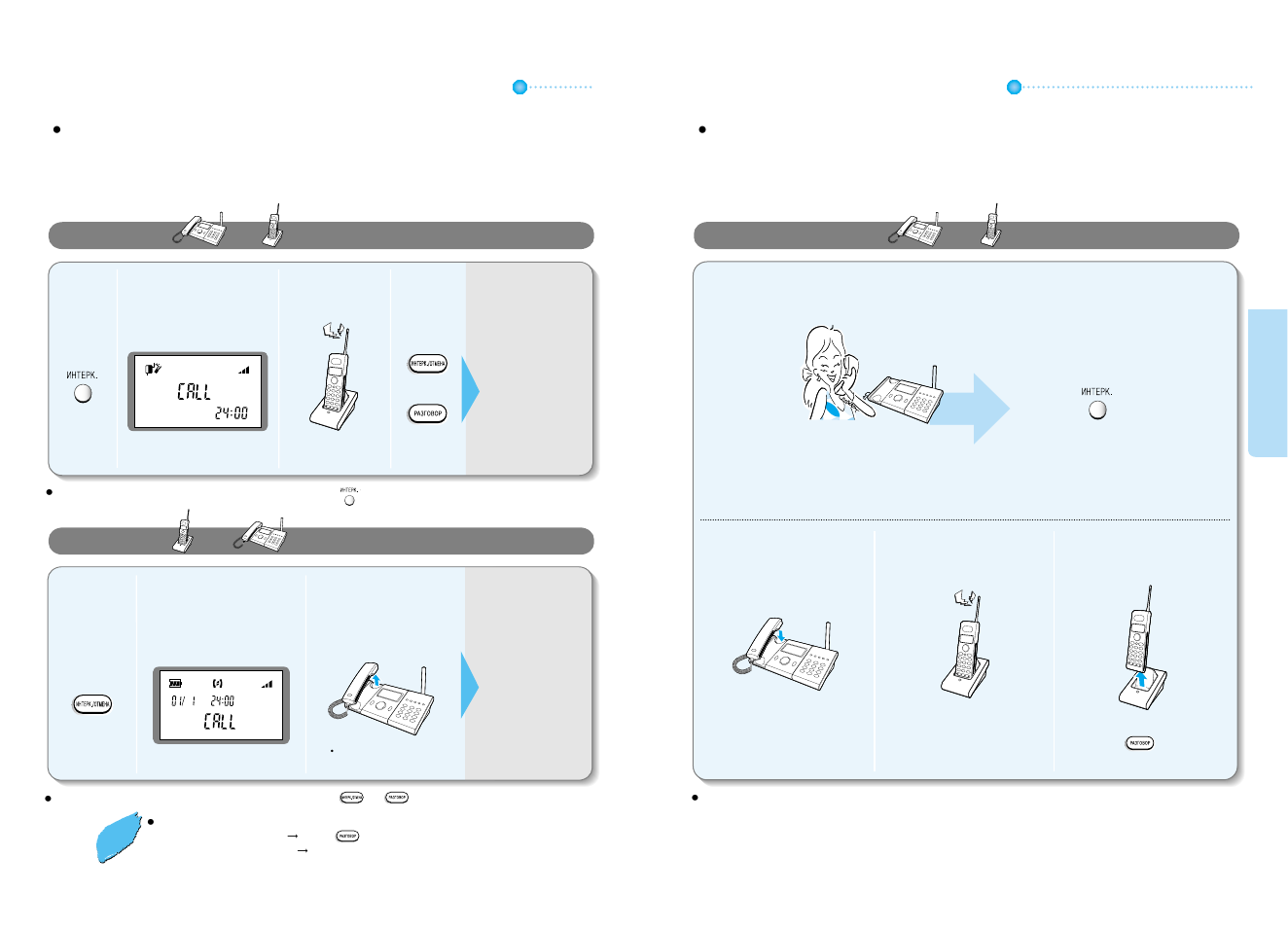 Using the intercom function, Transferring calls | Samsung SP-C700R User Manual | Page 10 / 22
