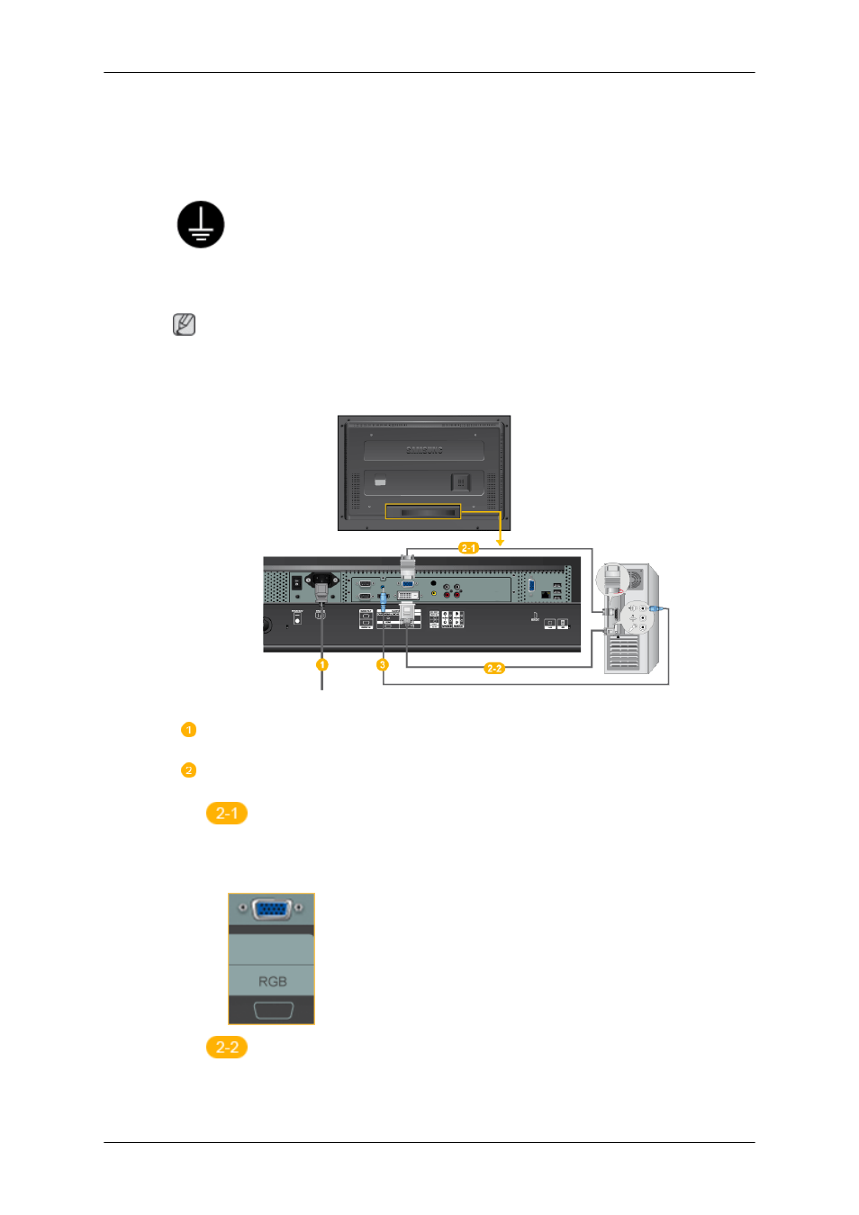 Connections, Connecting a computer | Samsung 400TSn User Manual | Page 28 / 115