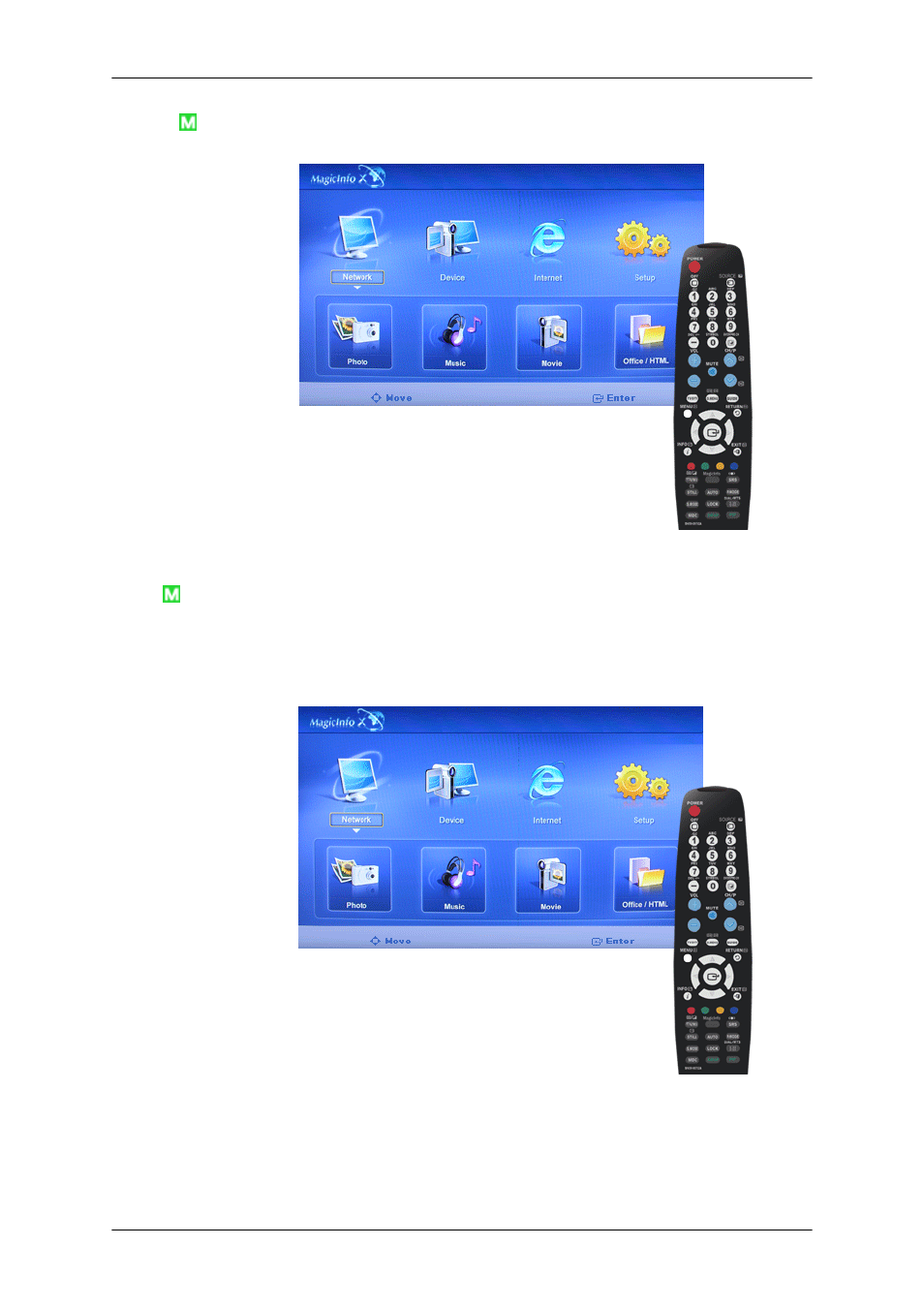 Internet, Setup, Schedule view | Samsung 400TSn User Manual | Page 88 / 115