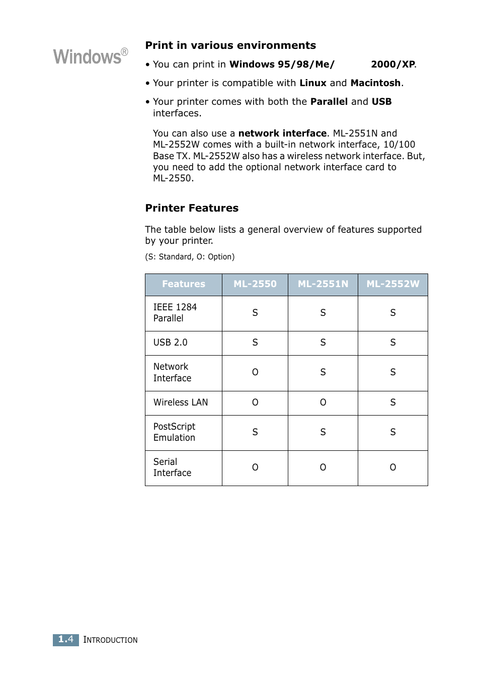 Samsung ML 2550 User Manual | Page 19 / 231