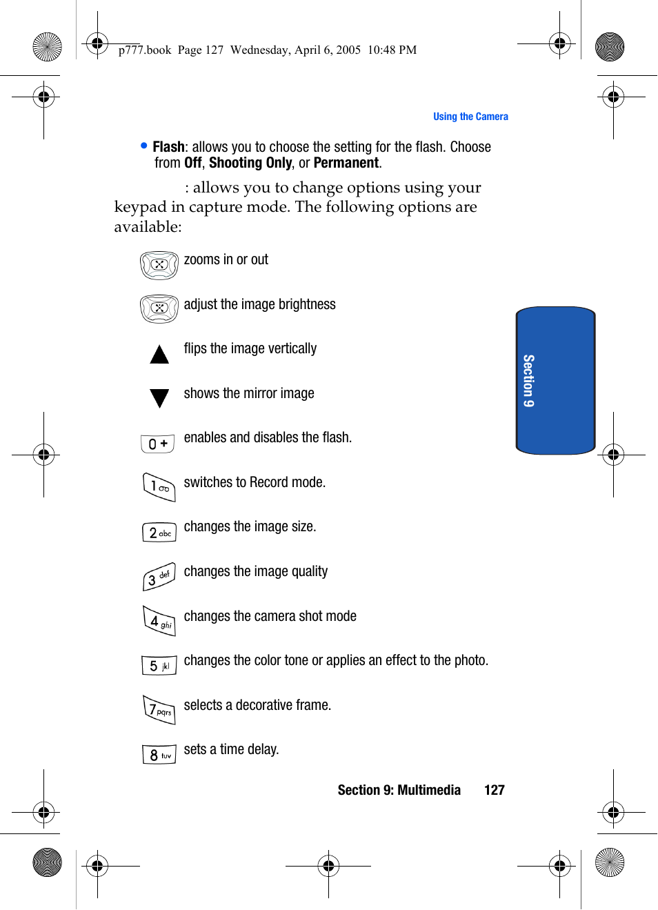 Samsung P O R T A B L E T R I - M O D E T E L E P H O N E SGH-P777 User Manual | Page 131 / 205