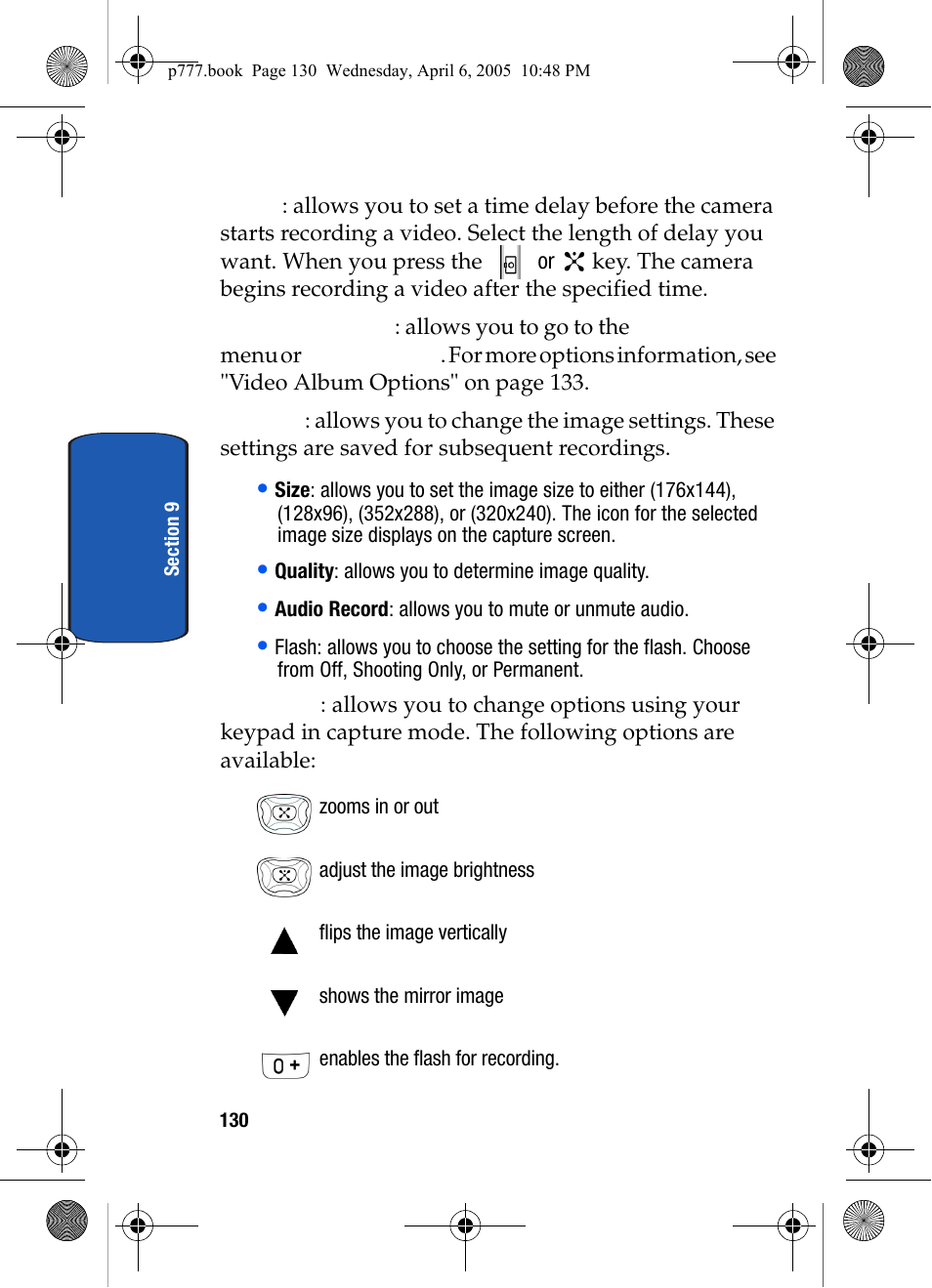 Samsung P O R T A B L E T R I - M O D E T E L E P H O N E SGH-P777 User Manual | Page 134 / 205