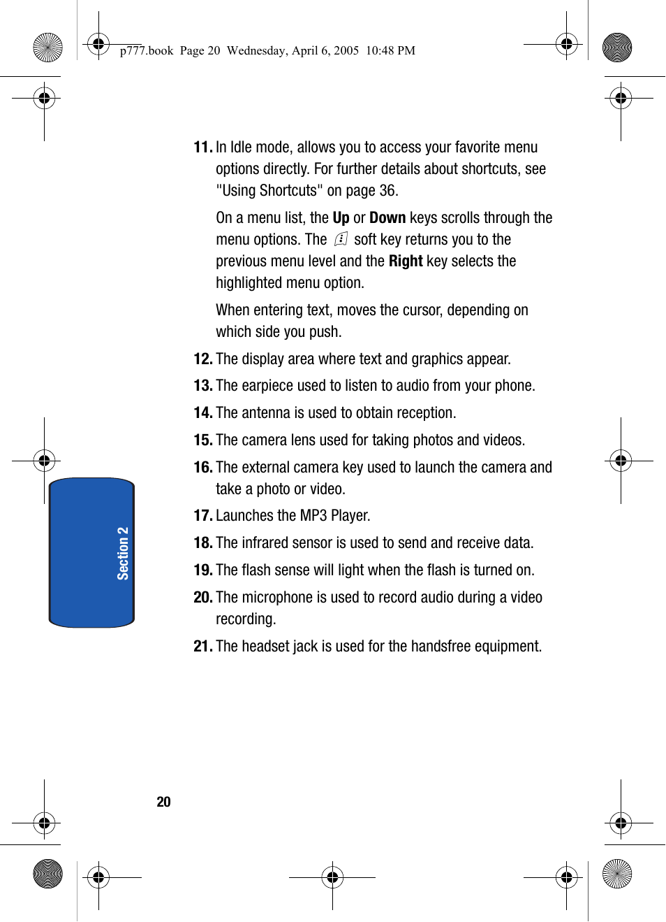 Samsung P O R T A B L E T R I - M O D E T E L E P H O N E SGH-P777 User Manual | Page 24 / 205