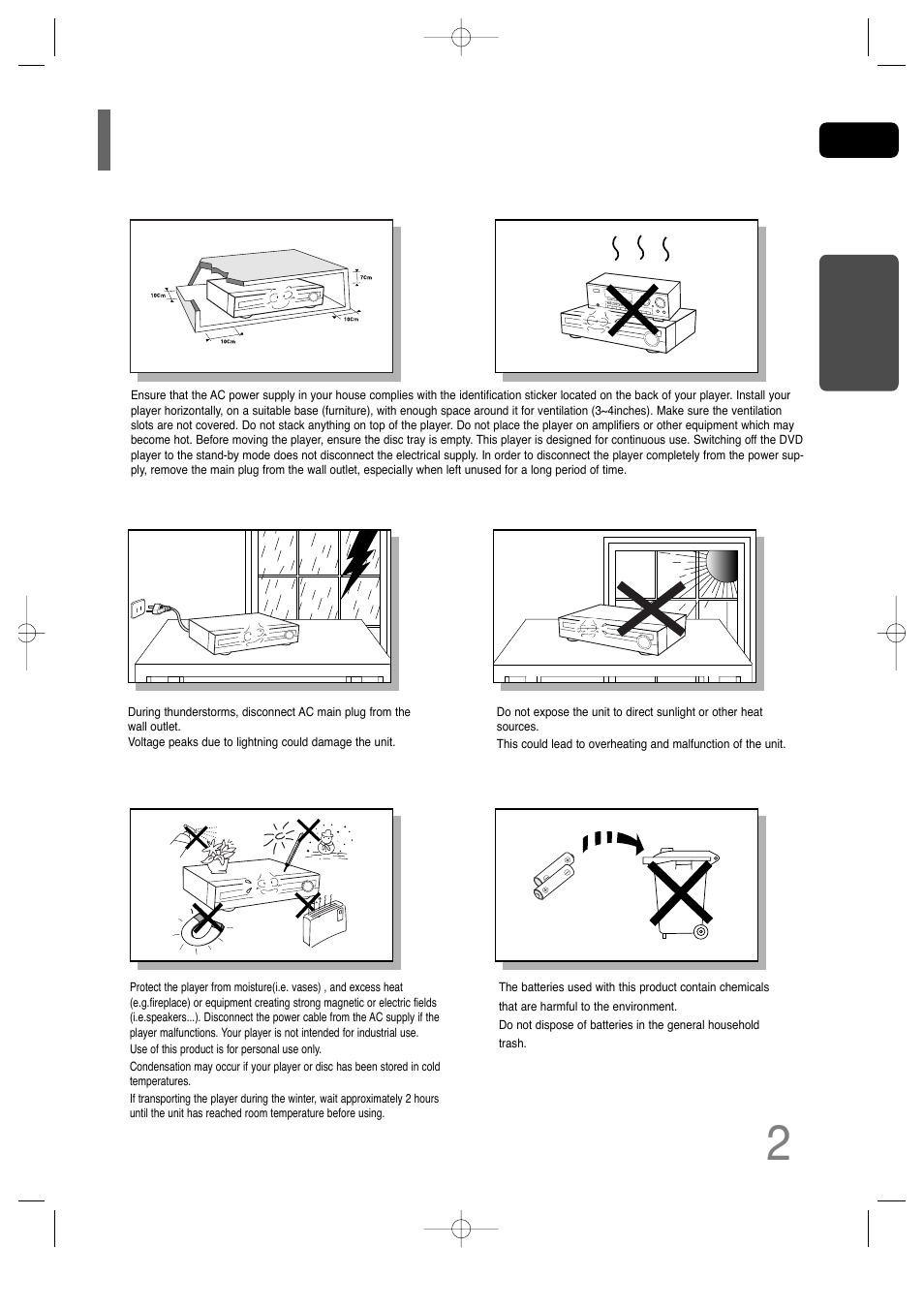 Features, 2precautions | Samsung HT-TQ25 User Manual | Page 3 / 80