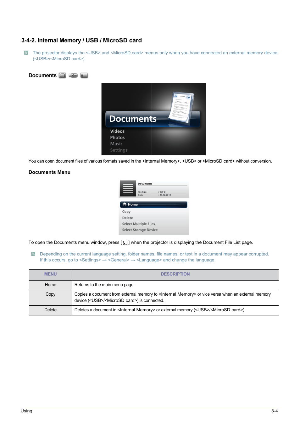 Documents | Samsung SP-H03 User Manual | Page 33 / 56