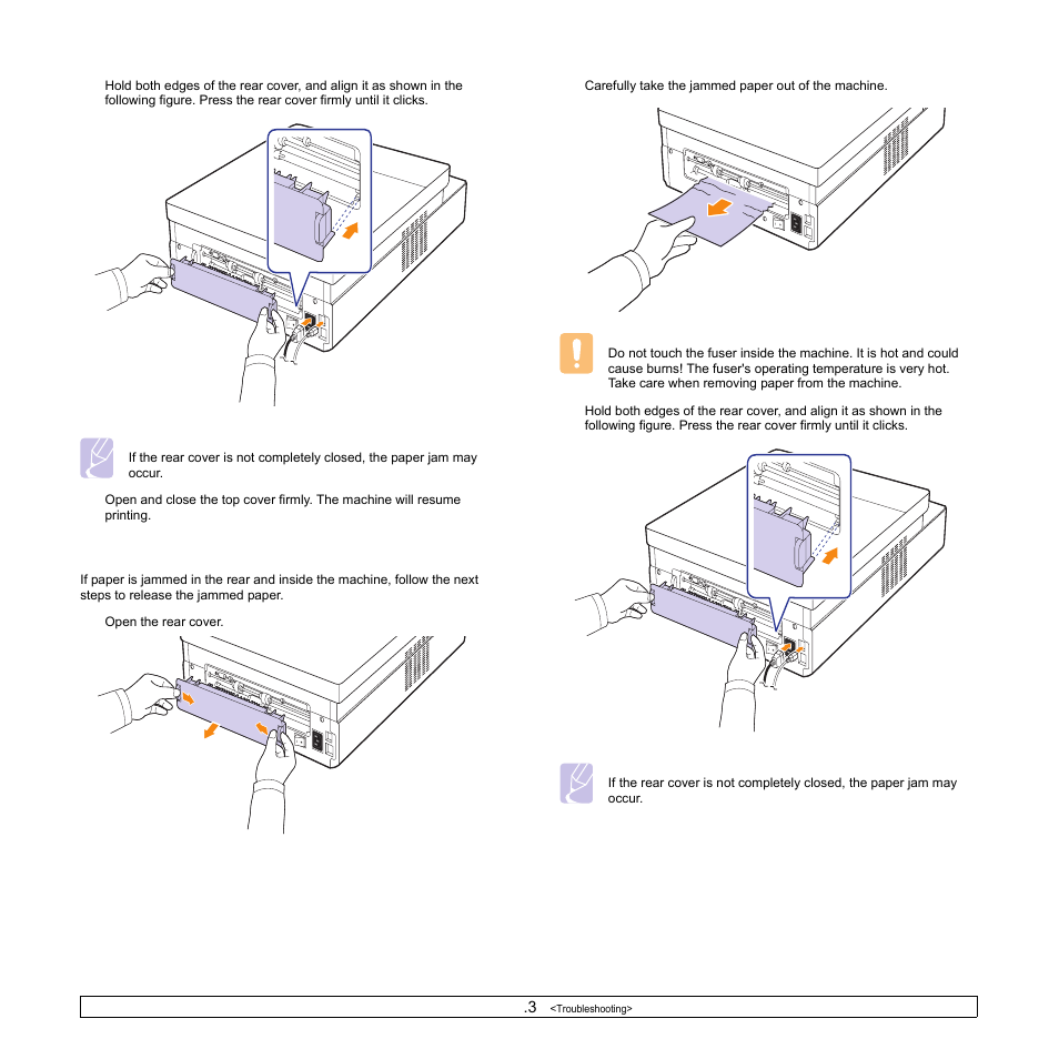 Rear and inside the machine | Samsung ML-1630W Series User Manual | Page 47 / 100