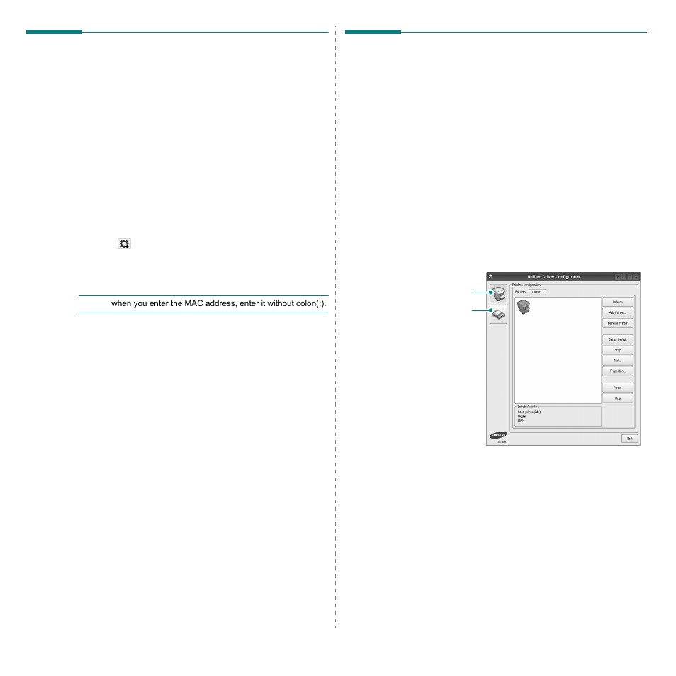 Using setip program, Starting the program, Using the unified driver configurator | Opening the unified driver configurator | Samsung ML-1630W Series User Manual | Page 89 / 100