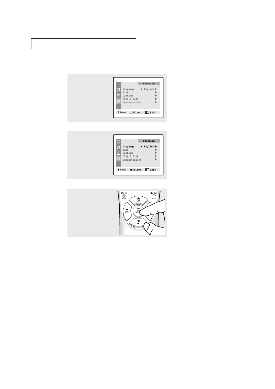 Selecting a menu language | Samsung CL25M5W User Manual | Page 26 / 54