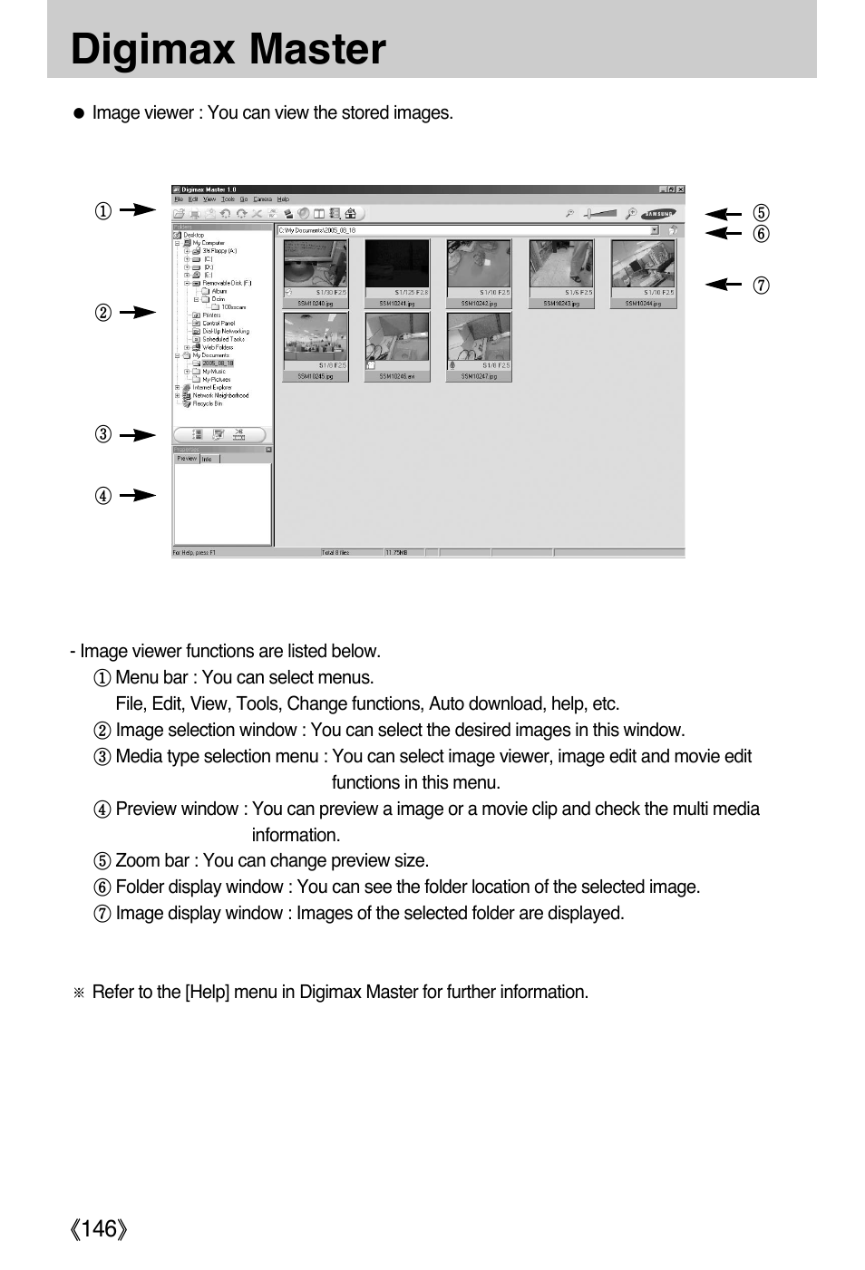 Digimax master | Samsung DIGIMAX i50 User Manual | Page 146 / 156