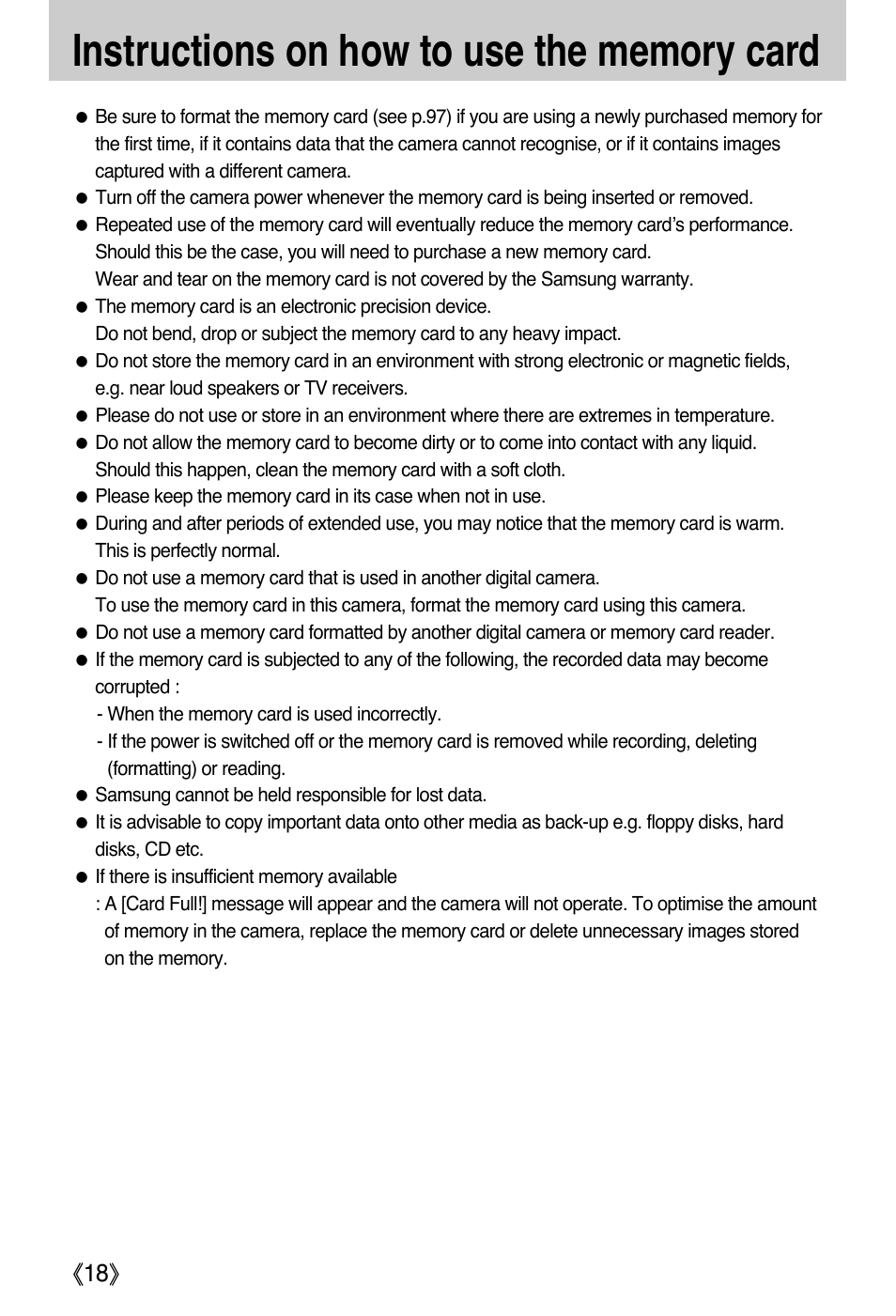 Samsung DIGIMAX i50 User Manual | Page 18 / 156