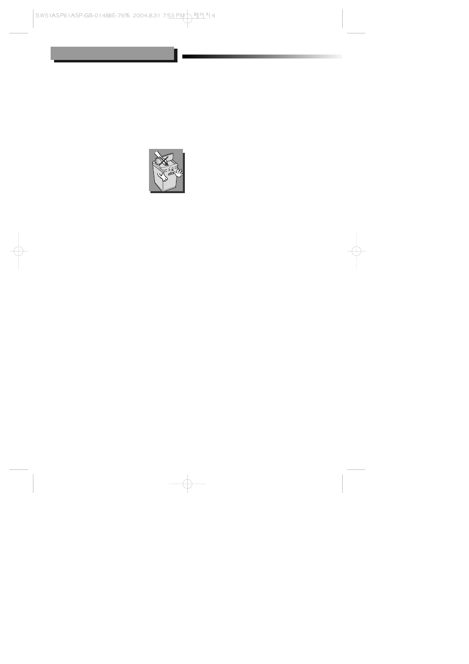 Safety instructions, Warning | Samsung SW51ASP User Manual | Page 4 / 10