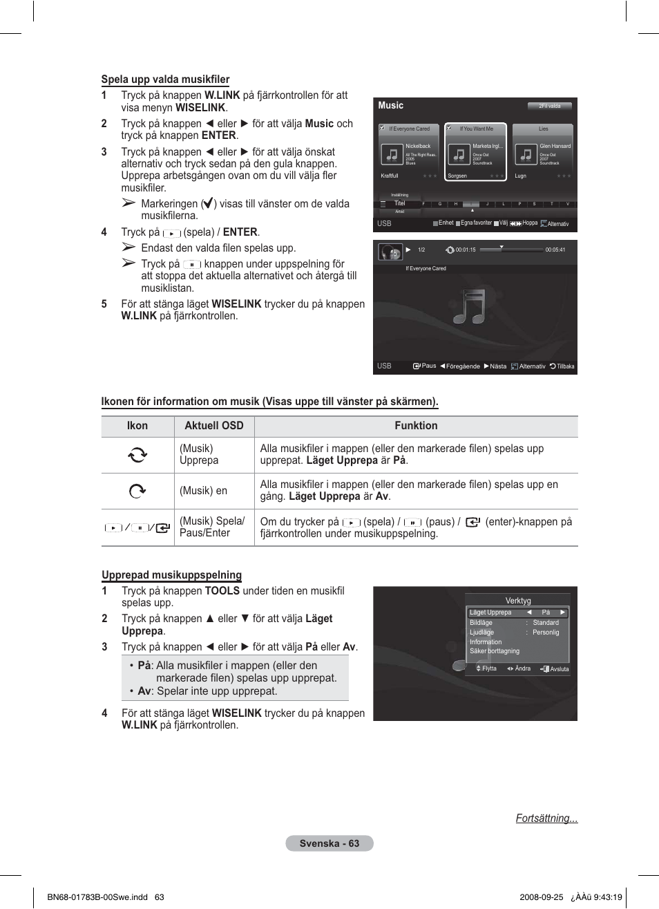 Endast den valda filen spelas upp | Samsung BN68-01783B-00 User Manual | Page 143 / 389