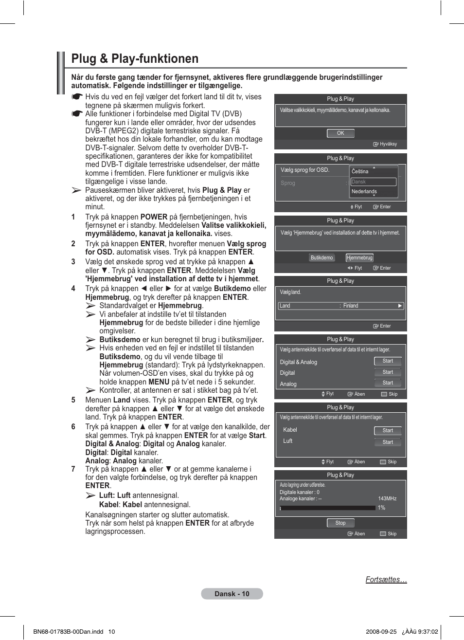 Plug & play-funktionen | Samsung BN68-01783B-00 User Manual | Page 244 / 389