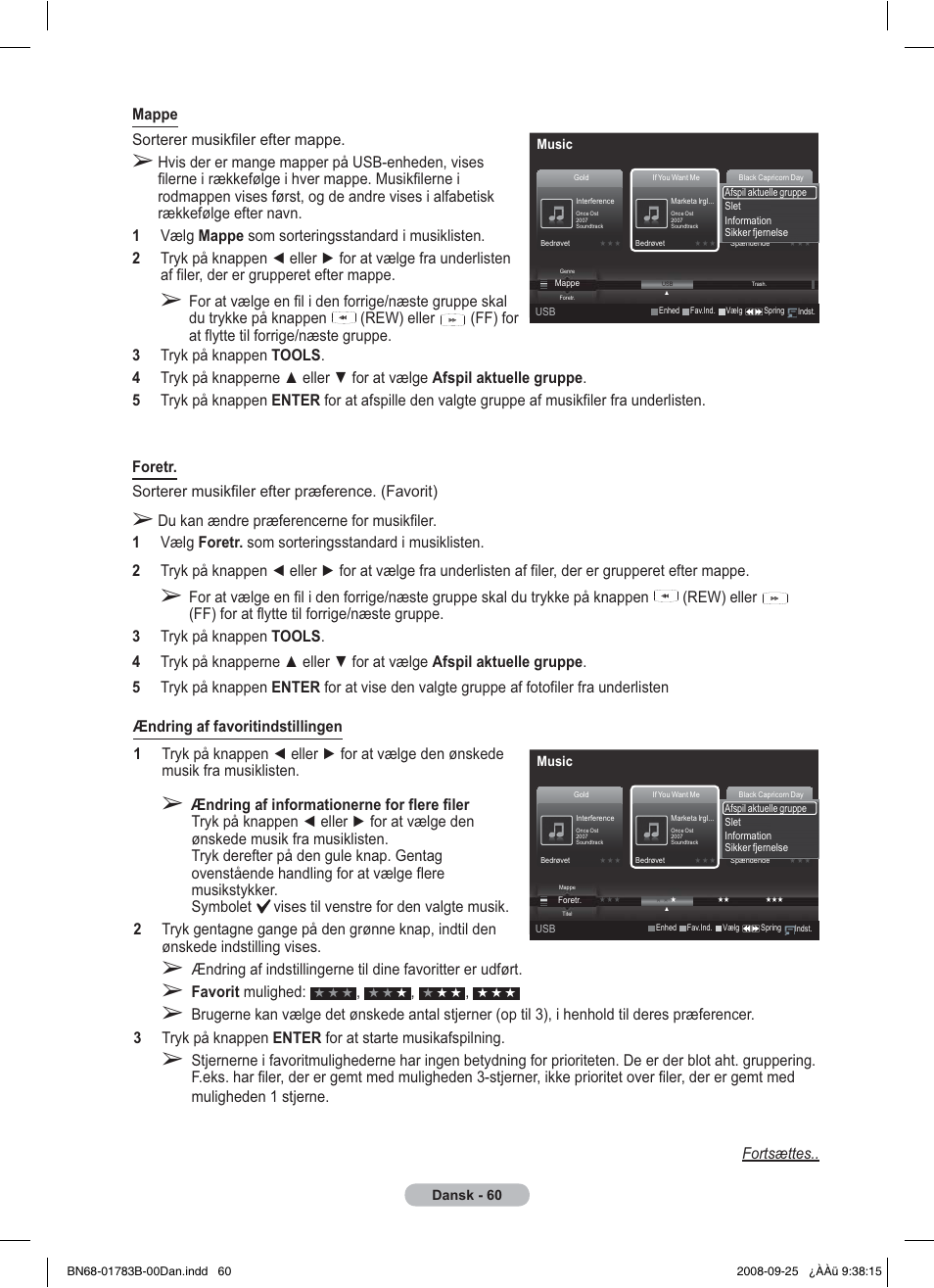 Favorit mulighed | Samsung BN68-01783B-00 User Manual | Page 294 / 389