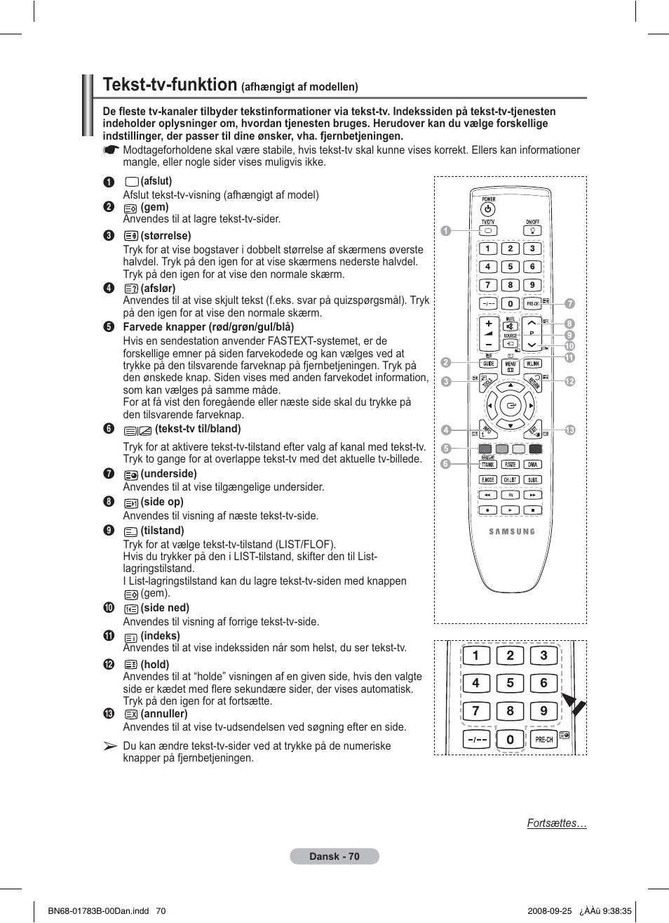 Tekst-tv-funktion | Samsung BN68-01783B-00 User Manual | Page 304 / 389
