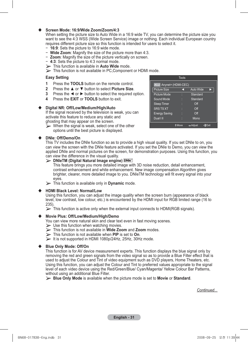 Samsung BN68-01783B-00 User Manual | Page 31 / 389